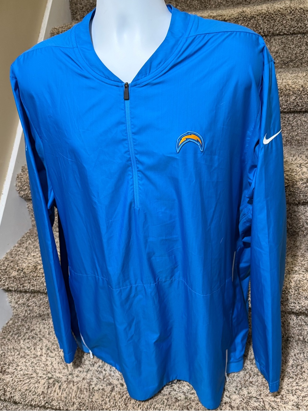 Nike NFL On Field *Los Angeles Chargers* light pullover windbreaker jacket XXL